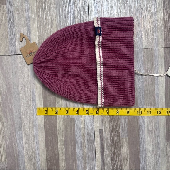 FAHERTY BRAND Rose Retro Stripe Beanie NWT - Picture 9 of 12